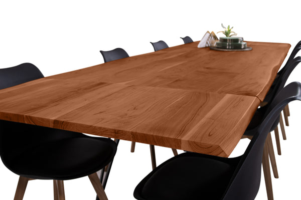 #nussbaumfarben #200(300)x100 #vierfuß-gestellschwarz