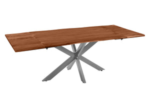 #nussbaumfarben #160(260)x90 #spider-gestellsilber