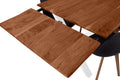#nussbaumfarben #140(220)x90 #x-gestellweiß