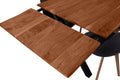 #nussbaumfarben #120(200)x90 #x-gestellschwarz