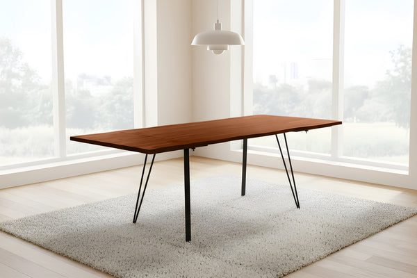 #nussbaumfarben #120(200)x90 #vierfuß-gestellschwarz