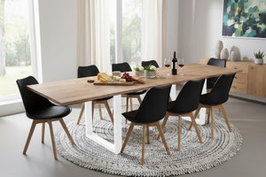 #naturfarben #180(280)x90 #u-gestellweiß