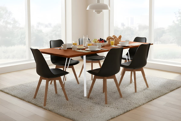 #nussbaumfarben #140(220)x90 #vierfuß-gestellweiß
