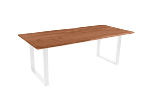 #nussbaumfarben #220(320)x100 #u-gestellweiß