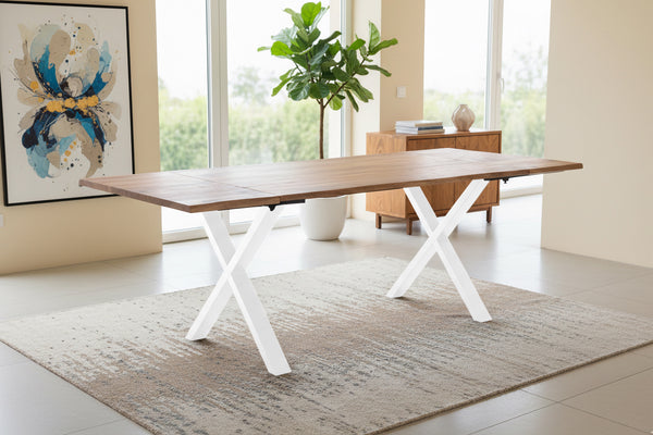 #naturfarben #140(220)x90 #x-gestellweiß
