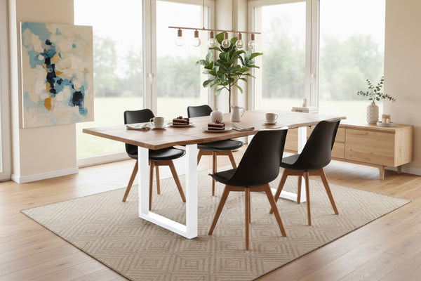 #naturfarben #120(200)x90 #u-gestellweiß