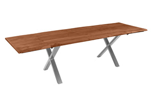 #nussbaumfarben #180(280)x90 #x-gestellsilber