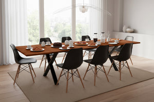 #nussbaumfarben #220(320)x100 #x-gestellschwarz