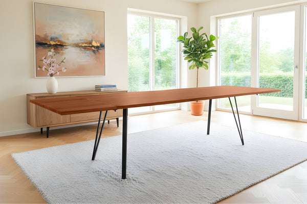 #nussbaumfarben #220(320)x100 #vierfuß-gestellschwarz