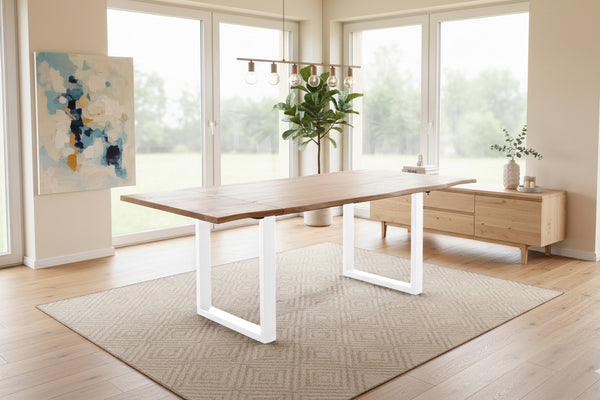 #naturfarben #140(220)x90 #u-gestellweiß