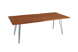 #nussbaumfarben #220(320)x100 #vierfuß-gestellsilber