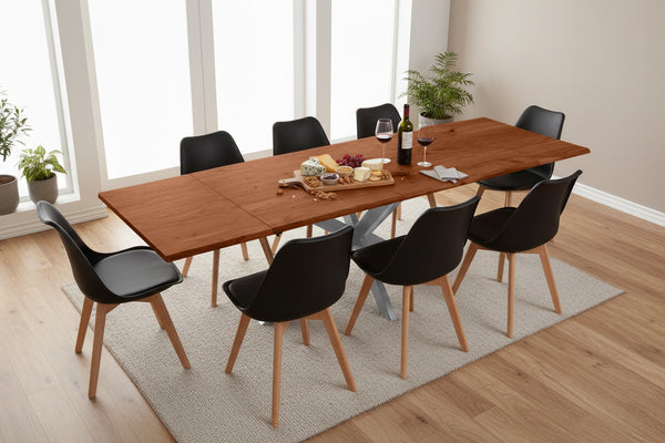 #nussbaumfarben #180(280)x90 #spider-gestellsilber