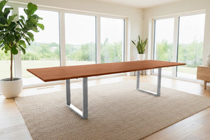 #nussbaumfarben #220(320)x100 #u-gestellsilber