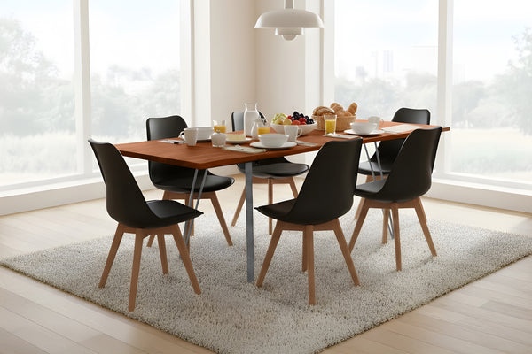 #nussbaumfarben #160(260)x90 #vierfuß-gestellsilber