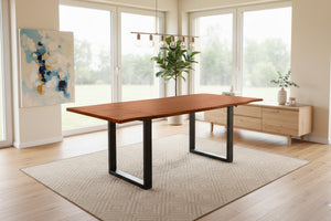 #nussbaumfarben #120(200)x90 #u-gestellschwarz