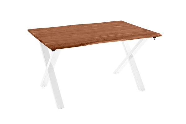 #nussbaumfarben #160(260)x90 #x-gestellweiß