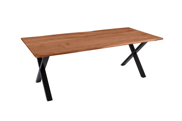 #nussbaumfarben #200(300)x100 #x-gestellschwarz