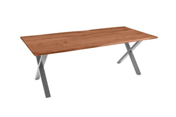 #nussbaumfarben #200(300)x100 #x-gestellsilber