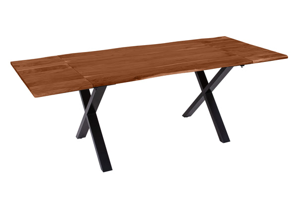 #nussbaumfarben #160(260)x90 #x-gestellschwarz