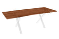 #nussbaumfarben #140(220)x90 #x-gestellweiß