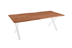 #nussbaumfarben #220(320)x100 #x-gestellweiß