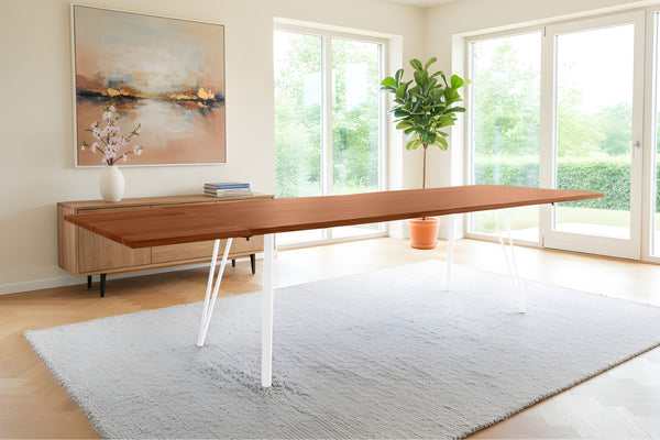 #nussbaumfarben #220(320)x100 #vierfuß-gestellweiß