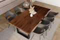 #holznussbaum-optik #220x100 #u-gestellschwarz