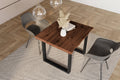 #holznussbaum-optik #80x80 #u-gestellschwarz