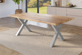 #holzwildeiche-optik #180x90 #x-gestellsilber