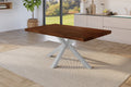 #holznussbaum-optik #140x80 #spider-gestellsilber