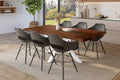 #holznussbaum-optik #180x90 #spider-gestellweiß
