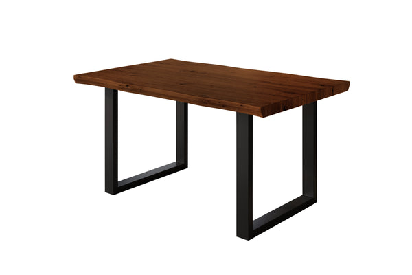 #holznussbaum-optik #120x80 #u-gestellschwarz