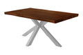 #holznussbaum-optik #140x80 #spider-gestellsilber