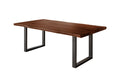 #holznussbaum-optik #180x90 #u-gestellschwarz