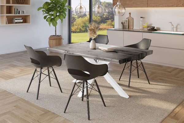 #holzgrau-optik #140x80 #spider-gestellweiß