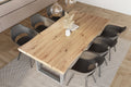 #holzwildeiche-optik #220x100 #u-gestellsilber