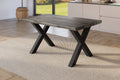 #holzgrau-optik #120x80 #x-gestellschwarz