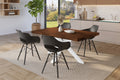 #holznussbaum-optik #140x80 #spider-gestellweiß