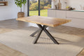 #holzwildeiche-optik #140x80 #spider-gestellschwarz