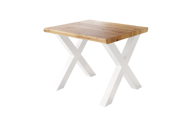 #holzwildeiche-optik #80x80 #x-gestellweiß