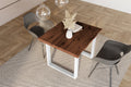 #holznussbaum-optik #80x80 #u-gestellweiß