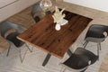 #holznussbaum-optik #120x80 #spider-gestellschwarz