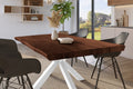 #holznussbaum-optik #120x80 #spider-gestellweiß