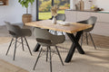 #holzwildeiche-optik #160x85 #x-gestellschwarz