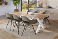 #holzwildeiche-optik #180x90 #x-gestellweiß
