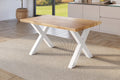 #holzwildeiche-optik #120x80 #x-gestellweiß
