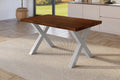 #holznussbaum-optik #120x80 #x-gestellsilber