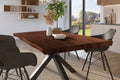 #holznussbaum-optik #120x80 #spider-gestellschwarz
