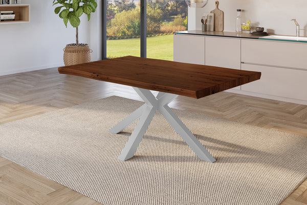 #holznussbaum-optik #120x80 #spider-gestellsilber