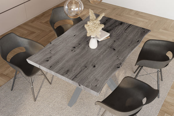 #holzgrau-optik #120x80 #spider-gestellsilber